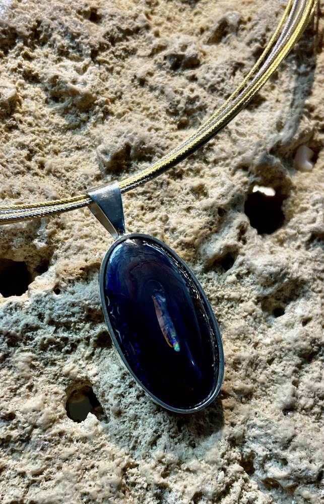 Jowanut-Opal Anhänger 925 Silber